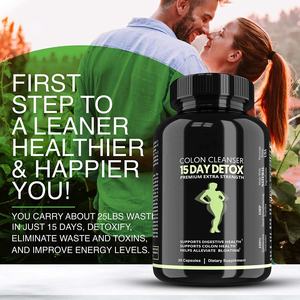 OEM Vegane Darmreinigungs-Detox-Schlankheitskapseln mit Vitamin, 60 Stück für Erwachsene - Product Image 2