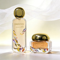 Ensemble de flacons en verre rose de luxe avec pompe 50ml 100ml pour soins personnels, essence, lotion, fond de teint, émulsion, crème pour le visage, hydratant