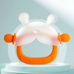 Se Aceptan Logotipos Personalizados, Dispositivo Anti-Succión para la Dentición, Fácil de Agarrar, Libre de BPA, de Grado Alimenticio, Mordedor de Silicona de Conejo para Bebés - Product Image 2