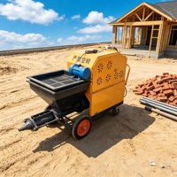 Machines à projeter du mortier efficaces avec mélangeur 220V pour un mélange uniforme pour le plâtrage de grandes surfaces