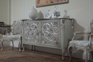 Tủ phòng ăn kiểu Pháp với kệ lưu trữ và ngăn kéo - Product Image 5