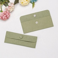 Sacs d'emballage pour bijoux Pochette en microfibre Pochette pour cartes à bijoux Sac enveloppe Pochettes pour bijoux Sacs avec logo