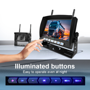 Wireless Backup <b>Camera</b> 7 Inch Monitor DVR Recorder Dual Antenna <b>Car</b> Security <b>Reverse</b> Aid System <b>for</b> Bus/Trailer/RV/Truck - Product Image 4