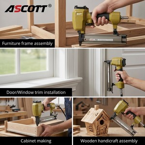 Cloueuse pneumatique compacte ASCOTT F32 18GA pour travaux industriels et de bricolage, outils de clouage pour meubles, cloueuse droite à <span class=keywords><strong>air</strong></span> <span class=keywords><strong>comprimé</strong></span> - Product Image 3