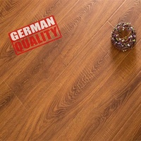 Vente flash : Parquet stratifié couleur unie 8 mm à rainures en V, chêne cerisier