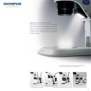 Stéréomicroscope binoculaire Olympus SZ51 Résolution de la caméra 4K IP53 8 LED Illumination de haute qualité - Product Image 3