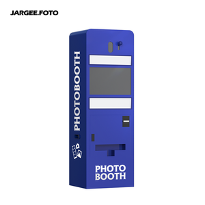Photomaton vertical compact <span class=keywords><strong>bleu</strong></span> avec imprimante, résolution 2K/4K, écran tactile pour centre commercial, arcade, service <span class=keywords><strong>photo</strong></span> en libre-service - Product Image 3