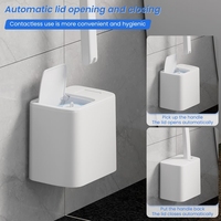 Ensemble brosse et support de toilette jetables HYRA avec 5 recharges