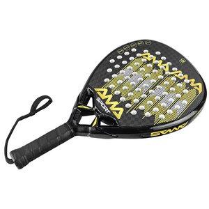 AMA SPORT <span class=keywords><strong>Raquette</strong></span> de tennis de <span class=keywords><strong>padel</strong></span> en fibre de carbone 12K avec logo personnalisé en forme de diamant et bonne rotation et contrôle de la tête - Product Image 3