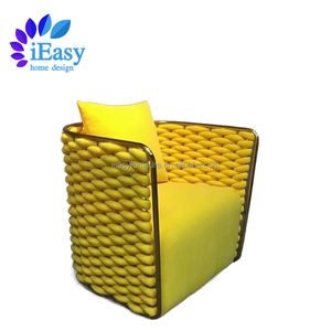 IEasy-Silla de sofá de tela de terciopelo para sala de estar, sillón moderno de tela de araña para sala de estar - Product Image 5