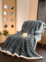 Umwelt freundliche Winter Warm Solid Fur Throw Fleece Blanket Benutzer definiertes Logo Home Textile Decke für Einrichtungs festival Einfach