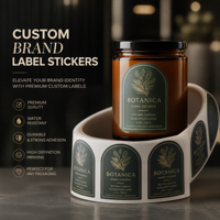 Étiquette autocollante personnalisée avec logo imprimé pour pot de bougie, bougies parfumées, étiquette de parfum pour pot, étiquette autocollante pour toilettes privées