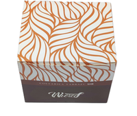 Boîte d'emballage de chocolat de luxe personnalisée pour Noël et mariage, en papier UV, pour usage alimentaire industriel, avec gaufrage et pelliculage mat