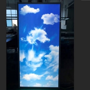 Plafonnier <span class=keywords><strong>LED</strong></span> moderne Bluesky à télécommande Shingel 60W 2x4, montage en surface, panneau plat mince, IP44, dimmable - Product Image 2