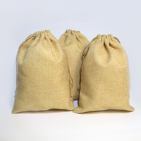 Sac cadeau en satin à cordon avec logo personnalisé, écologique, recyclable, biodégradable, en toile de jute, doux, durable, réutilisable