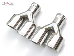 Escape Trasero CENDE de Acero Inoxidable 304 con Puntas de Fibra de Carbono y Acabado Pulido Espejo para F30 E90 <span class=keywords><strong>320</strong></span> <span class=keywords><strong>2009</strong></span>+ - Product Image 5