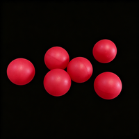 Boules flottantes en plastique PP/PE rouges, petites, rondes, fermées et sans couture, de 20 mm, 25 mm, 25,4 mm (1 pouce), personnalisables, vente en gros