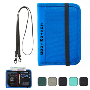 Cartera de Viaje RFID con Correa Desmontable para el Cuello, Porta Documentos, Tarjetas de Identificación, Dinero y Teléfono - Product Image 1