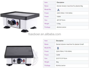 Attrezzatura da laboratorio dentale vibratore quadrato modello oscillatore ad alta efficienza JG- B potente vibratore dentale - Product Image 5