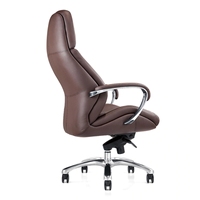 Chaise de bureau en cuir véritable Style moderne Recliner Mesh Executive Swivel Caractéristiques Conçu Mobile Office Use Durable PU Material