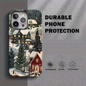 Custodia per telefono Anti-caduta 2-in-1 a tema natalizio 'cabina dopo una forte neve', adatta a tutti i modelli di Iphone - Product Image 5