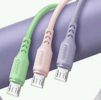 USB Micro Kabel Pabrik. 5 Kaki/3Ft/6 Kaki/10ft Bahan TPE Pengisian Cepat Kabel Data Micro Usb untuk Kabel untuk Micro Ponsel