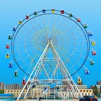 Hochwertige Maßanfertigung Romantische Vergnügungspark-Attraktion 30m 42m 50m Großes Riesenrad Preise