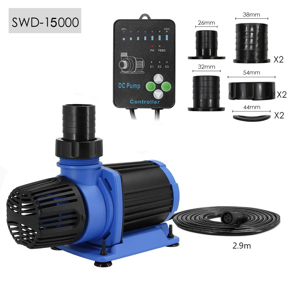 Controllable Marine Freshwater Fish tank DC Aquarium Sump Amphibious Pump Inline Submersible Filter Circulation Return Pump