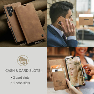 CaseMe – coque de téléphone de luxe en cuir de qualité supérieure pour <span class=keywords><strong>Samsung</strong></span> S23 ultra Flip pour <span class=keywords><strong>Samsung</strong></span> Galaxy 5g S22 S23 ultra - Product Image 6