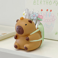 Porte-stylo Capibara - Boîte de rangement multifonctionnelle haut de gamme pour bureau d'étudiant, article décoratif, pièce d'exposition
