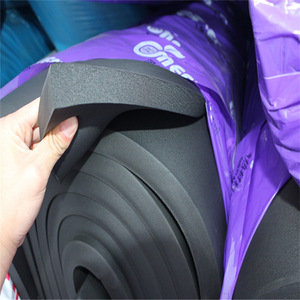 Panneau d'isolation en caoutchouc plastique Rongke, résistance à la compression 200 Kpa, isolation thermique pour tuyaux PPR et galvanisés - Product Image 1