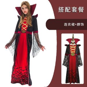 <span class=keywords><strong>Disfraz</strong></span> de Vampiresa para Niñas de Halloween, Vestido de Terror para Juego de Rol, <span class=keywords><strong>Disfraz</strong></span> para Representación Escénica, Atuendo de Cosplay - Product Image 6
