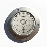 Niveau à bulle circulaire haute sensibilité 100*75*18 avec boîtier en alliage d'aluminium, trou métallique circulaire, niveau à bulle pour alcool