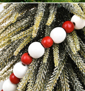 DIY High Quality <b>Christmas</b> <b>Tree</b> Pendant String Bead <b>Wall</b> Decoration Red White Green Gold Glass Ornaments Festive <b>Christmas</b> - Product Image 5