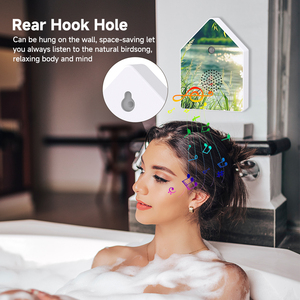 Macchina del suono di musica degli uccelli innescata dal movimento Forest <span class=keywords><strong>Bird</strong></span> Sound Sound Speaker calmante per cinguettio degli uccelli scatola di terapia del rumore bianco - Product Image 4