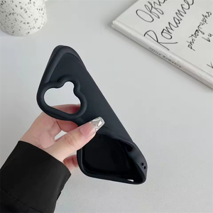 เคสโทรศัพท์แบบซับลิเมชั่นลายคลื่นขายส่ง สำหรับ iPhone XS Max, 11, 12, 13, 14, 15, 16, 17 Air และเคส iPhone 17 Pro Max สีดำ ทำจากซิลิโคน - Product Image 3