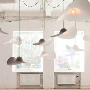 Postmodern Minimalist Trendy Restaurant Chandelier Nordic Creative Unique Magic Bean Strip Light Dining Room Table <b>Bar</b> Middle - Product Image 5