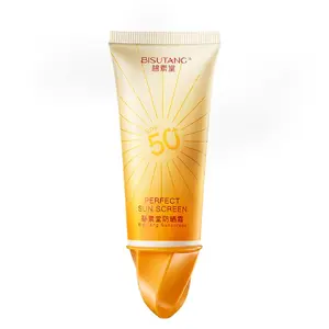 Kem chống nắng nhãn hiệu riêng tạo nên cơ sở UV rõ ràng Mặt Kem chống nắng SPF 50 + dầu miễn phí kem dưỡng ẩm làm trắng hữu cơ Kem chống nắng