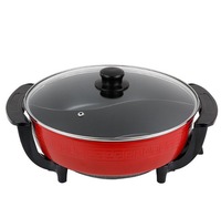 Marmite chauffante multifonctionnelle sans fumée séparée marmite électrique antiadhésive Ustensiles de cuisine pour la maison Marmite électrique Grill électrique
