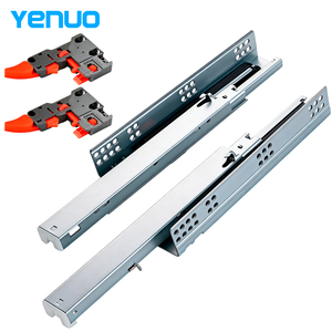Rail télescopique à fermeture douce YENUO 45 mm - Acier laminé à froid à 3 plis <span class=keywords><strong>avec</strong></span> poignée 1D - Product Image 1