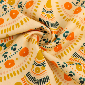 Chất Lượng Cao 100% Twill Vải Tùy Chỉnh In Kỹ Thuật Số Hữu Cơ Dệt Phong Cách Cho May Mặc Dresses - Product Image 5