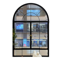 Venta Directa de Fábrica, Ventanas Redondas de Aluminio para Iglesia con Arco Fijo, Diseño de Vidrio