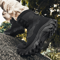 Bottes d'entraînement tout-terrain unisexes de haute qualité, semelle extérieure en caoutchouc souple, imperméables, antidérapantes, bottes tactiques pour adultes