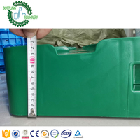 Bouteilles d'eau en plastique hdpe, 10 pièces, quatre voies, antidérapantes, empilables, 19l, 20l, 5 gallons, chargée par un support en plastique hdpe, chariot élévateur
