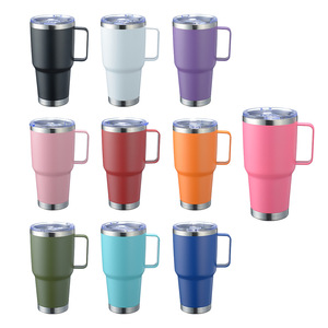 Cross Border Spot 30oz Stainless Steel Tumbler <b>With</b> <b>Handle</b> Insulated <b>Travel</b> <b>Mug</b> For Outdoor Use - Product Image 2