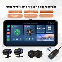 Navegador GPS para Auto Android de 7 Pulgadas 2K, 2G+32G, Cámara de Doble Lente, WiFi, BT, CarPlay 150 °   Cámara de Reversa Gran Angular con DVR