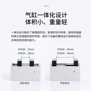 Nuevo Cilindro Neumático de Sujeción Paralela CH92A para Robot Industrial, Accesorios de Sujeción CH91A CH93A, Tipo de Conexión Roscada, Condición Nuevo - Product Image 4