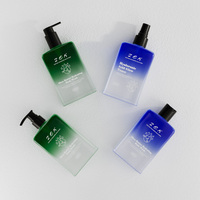 Juego de Envases de Plástico Cuadrados de 250 ml para Aceite Capilar, Spray, Champú y Acondicionador con Logotipo Personalizado