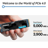 قرص صلب داخلي EXCERIA PLUS G3 M.2 NVMe SSD بسعة 1 تيرابايت/2 تيرابايت، PCIe Gen4، سرعة قراءة 5000 ميجابايت/ثانية وكتابة 3900 ميجابايت/ثانية، جديد مع العبوة