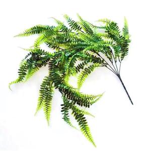 Artificial Persian Grass Wall Hanging Green Plastic Fern Vines Indoor Decor 10cm Below High Simulation Leaves Home <b>Wedding</b> <b>Props</b> - Product Image 5